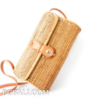 women handbag purses long handle leather ata hand woven grass clutch 